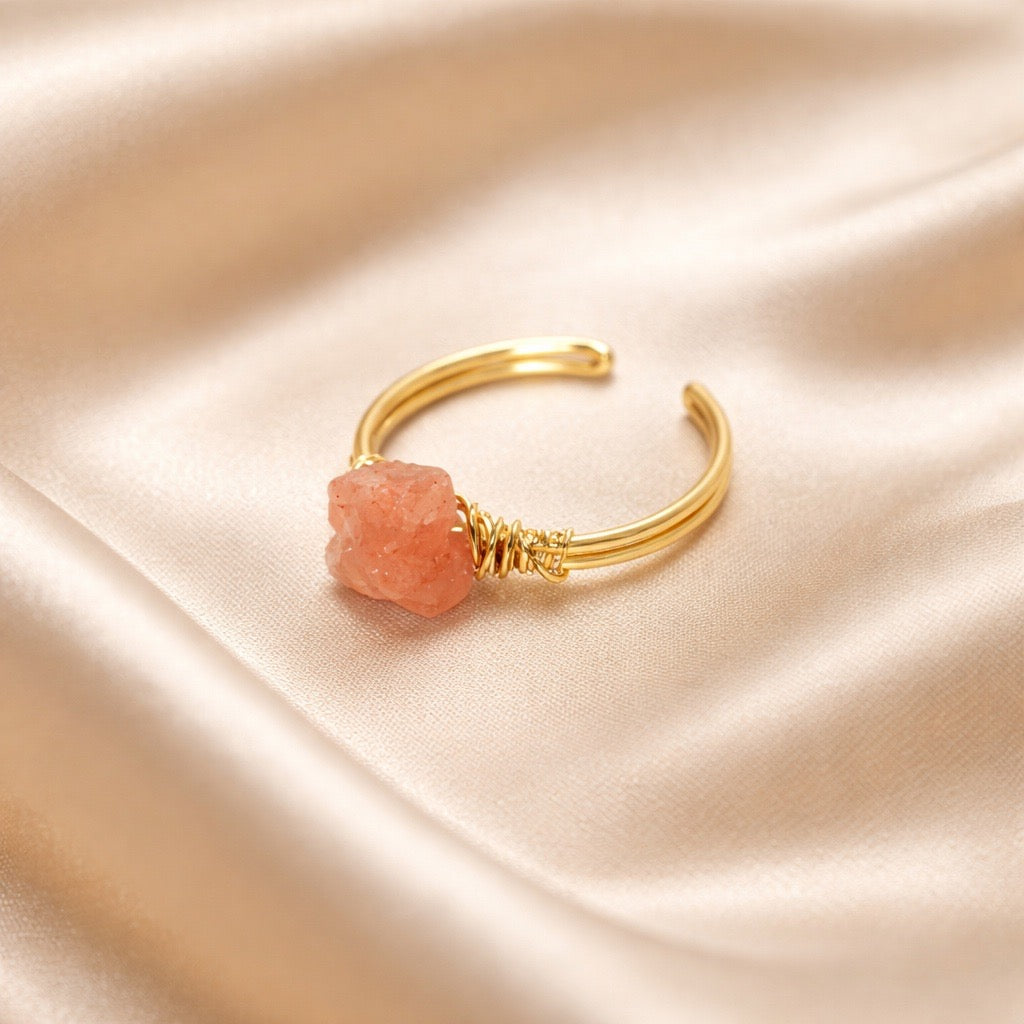Ring Raw Natural Stones