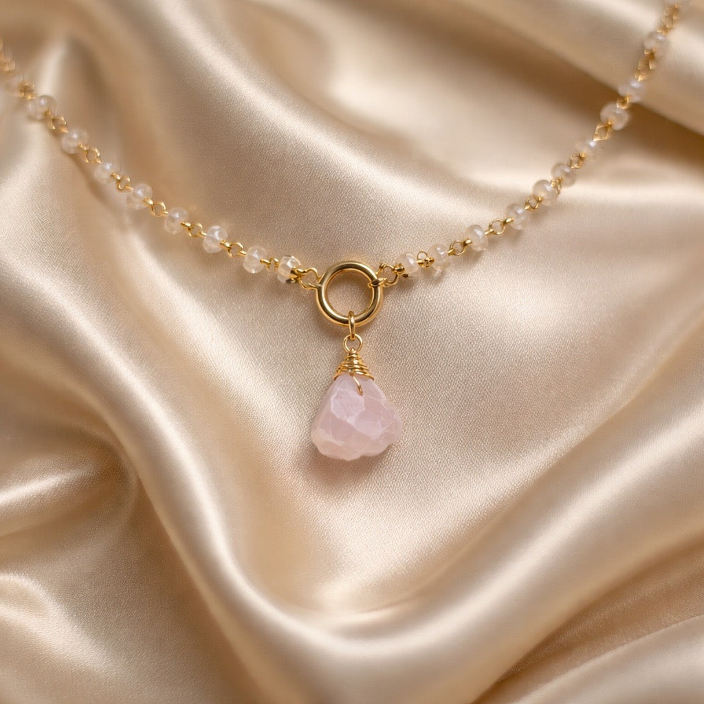 Necklace 10mm Beads with Pearl/Stone