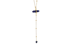 Necklace Horizontal Pointer Extension / Raw Stone Long