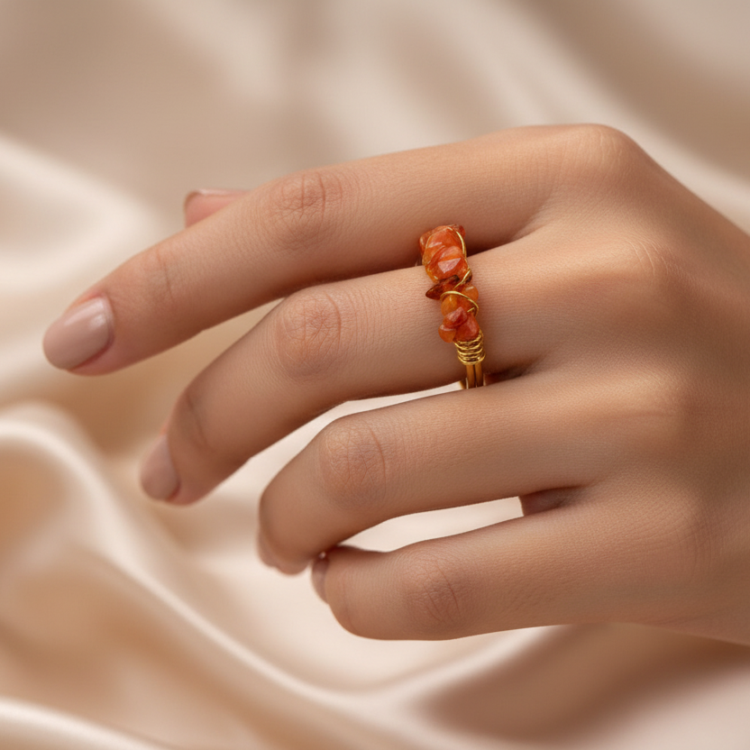 Ring Mini Polish Natural Stones