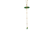 Load image into Gallery viewer, Necklace Horizontal Pointer Extension / Raw Stone Long