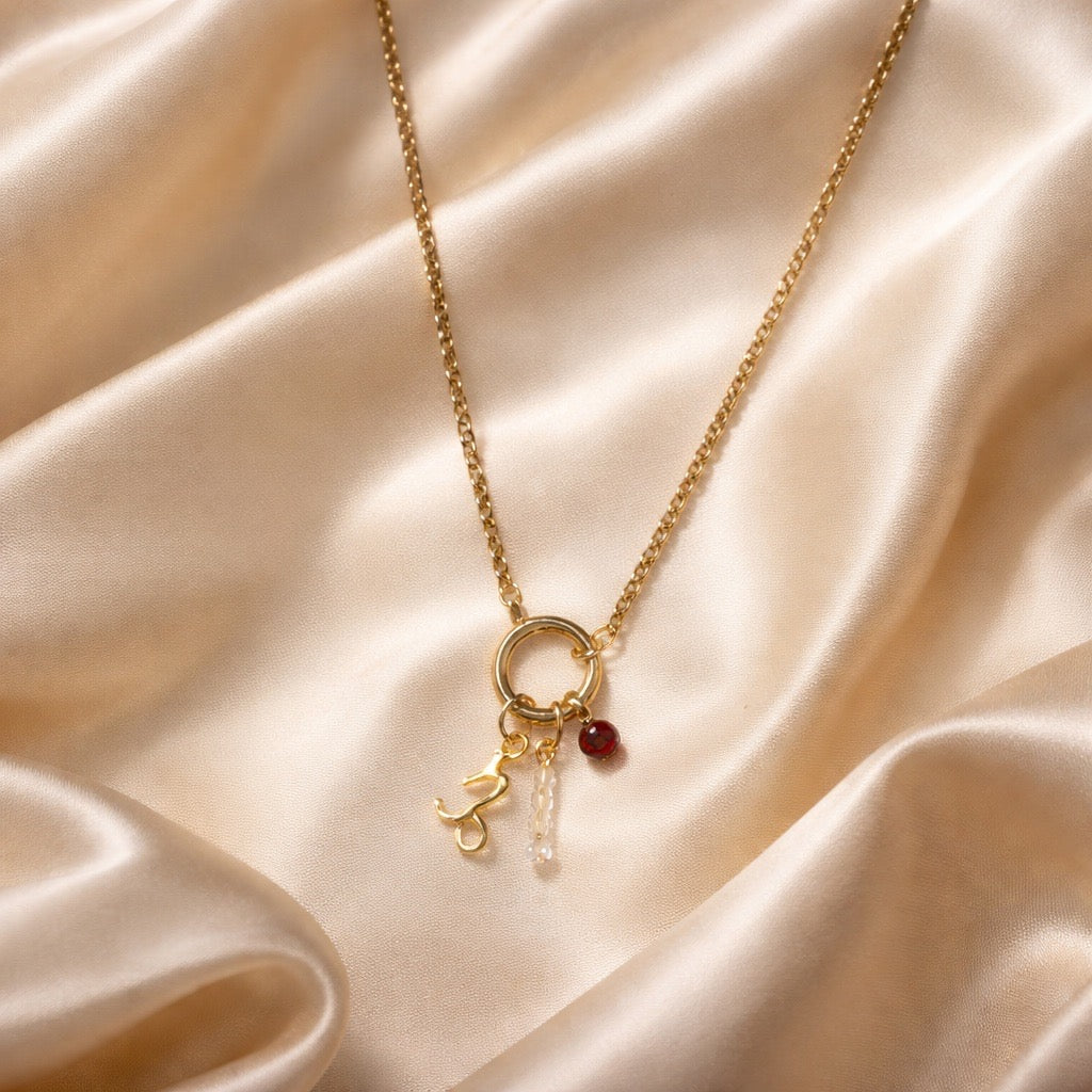 Necklace  Zodiac with Birthstone