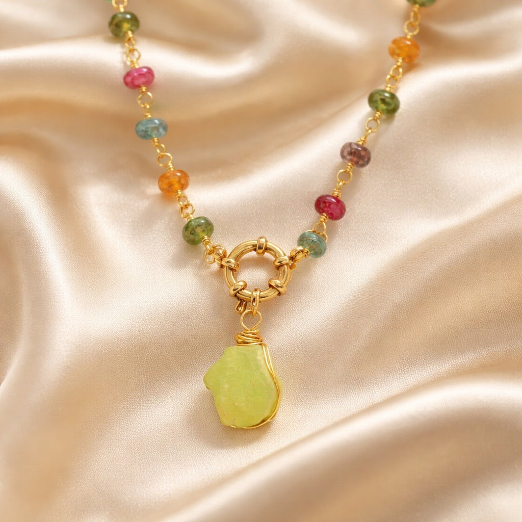 Necklace 10mm Beads with Pearl/Stone