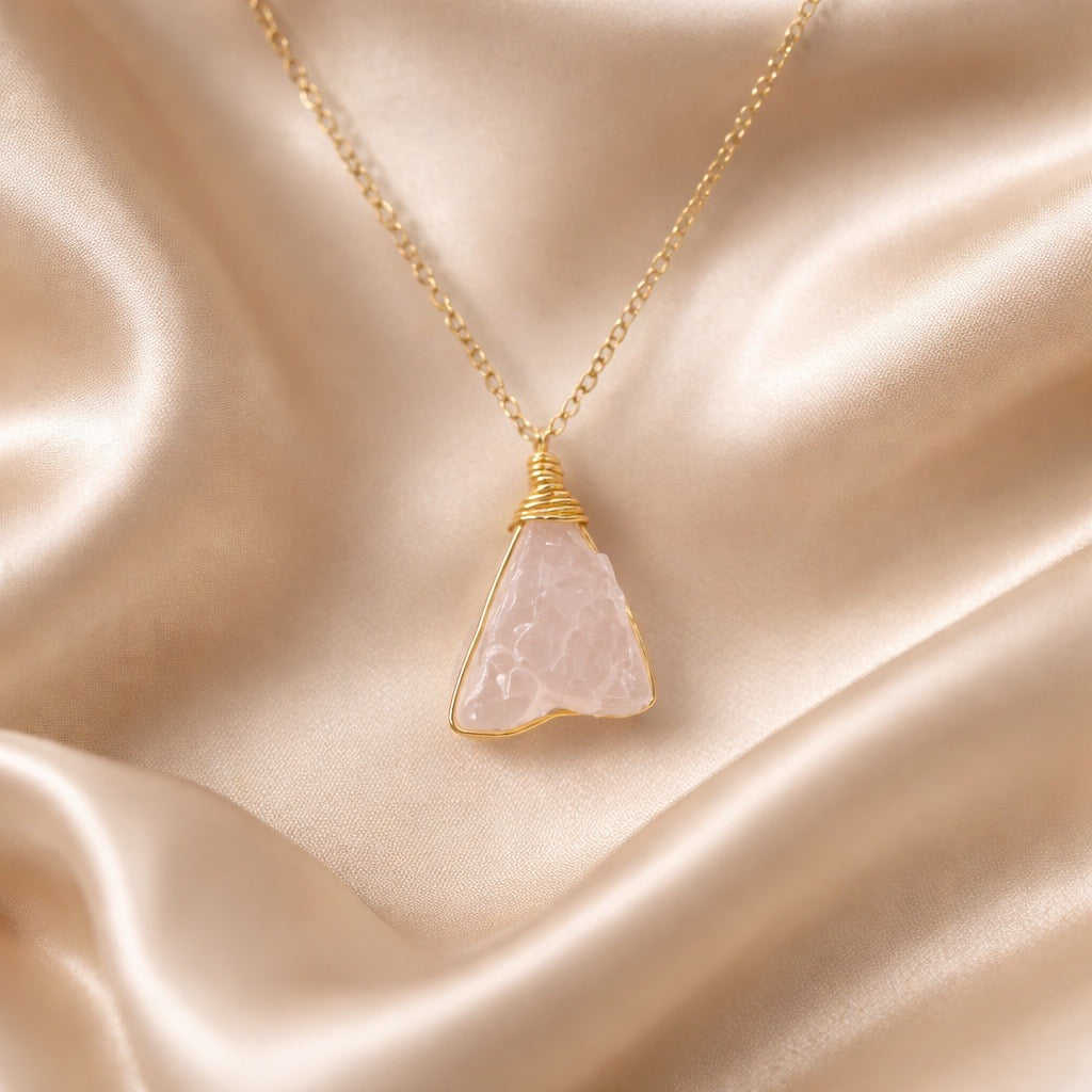 Necklace Cage Natural Stones