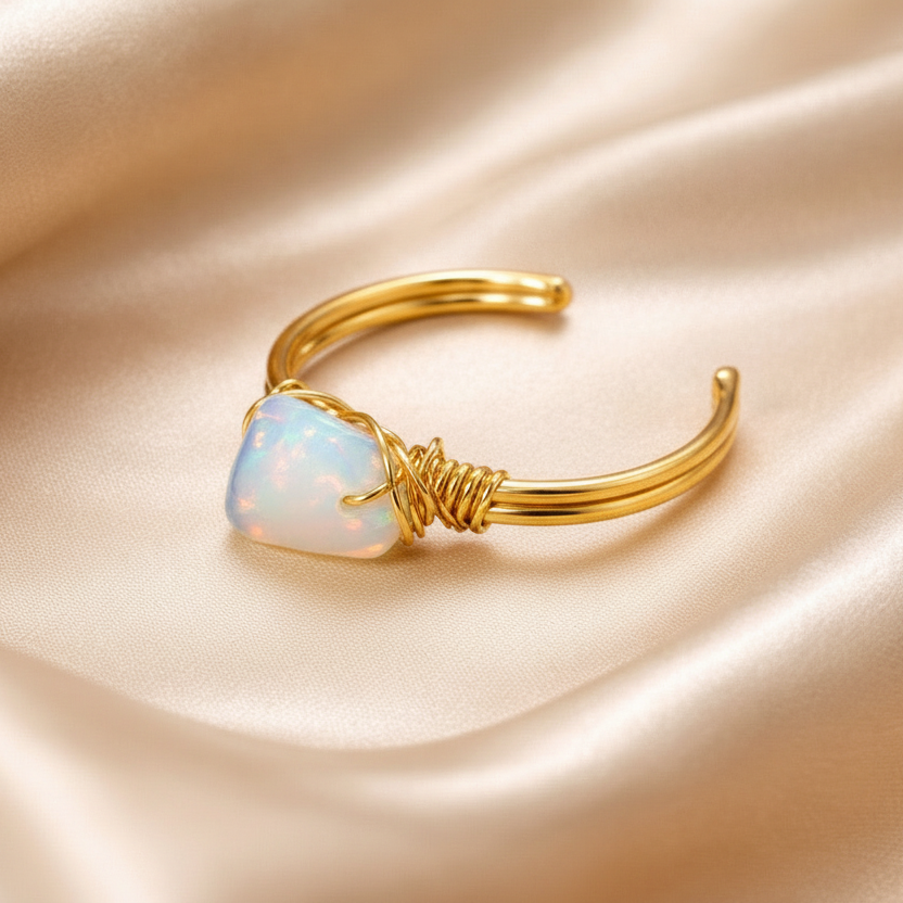 Ring Raw Natural Stones