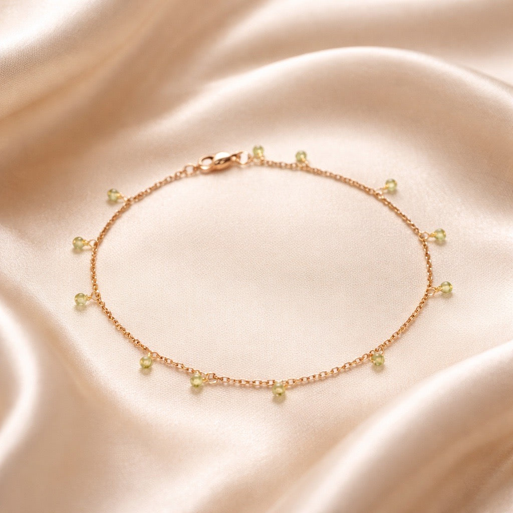 Anklets Beaded Stones