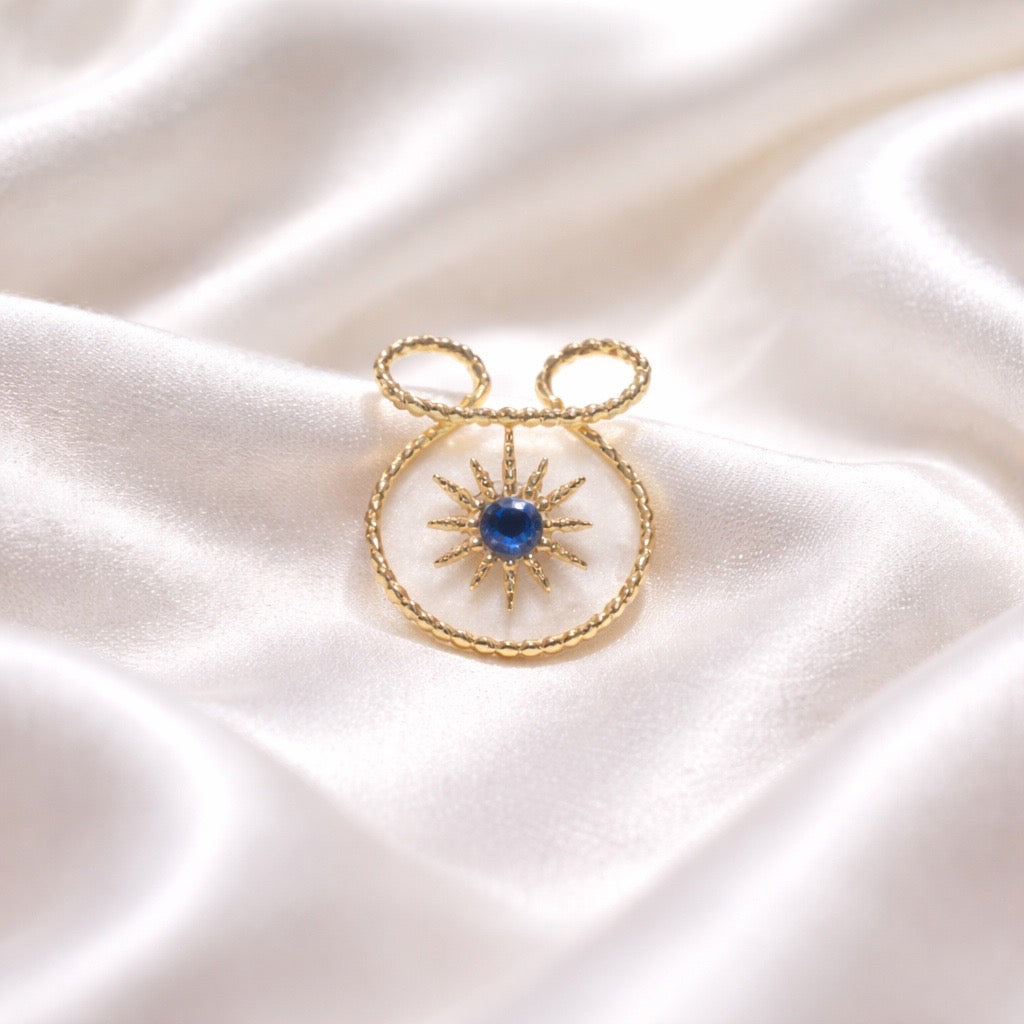 Rings Stainless Steel Hindu Lapis Lazuli