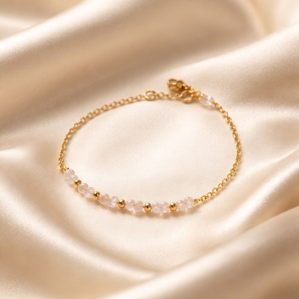 Bracelet Mini Beads in the Middle Natural Stones