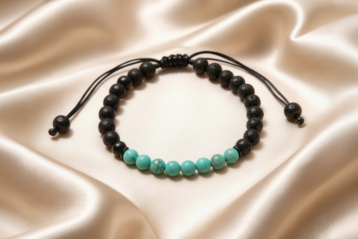 Bracelet Onyx/Lava 6mm Various Stones