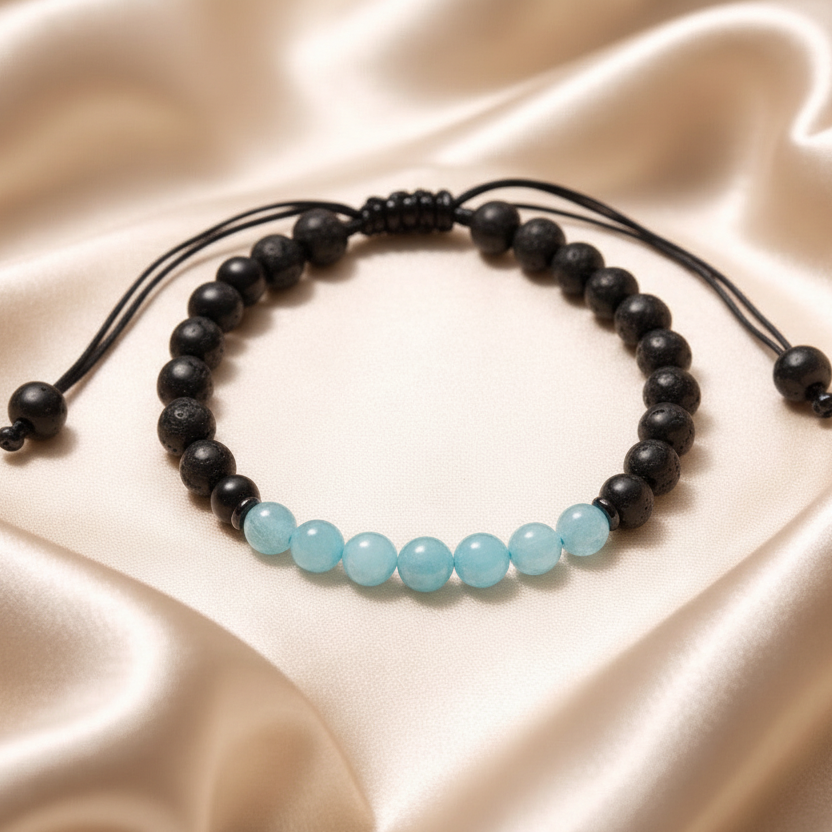 Bracelet Onyx/Lava 6mm Various Stones