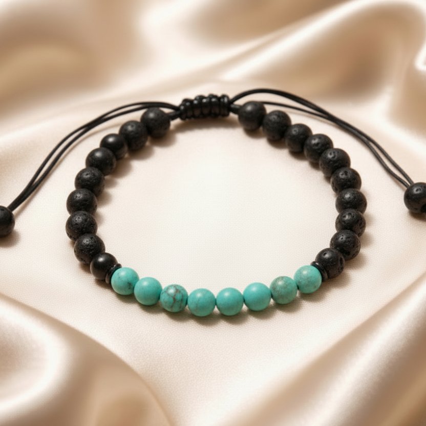 Bracelet Onyx/Lava 6mm Various Stones