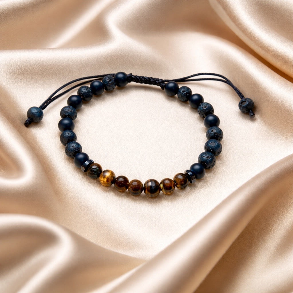 Bracelet Onyx/Lava 6mm Various Stones
