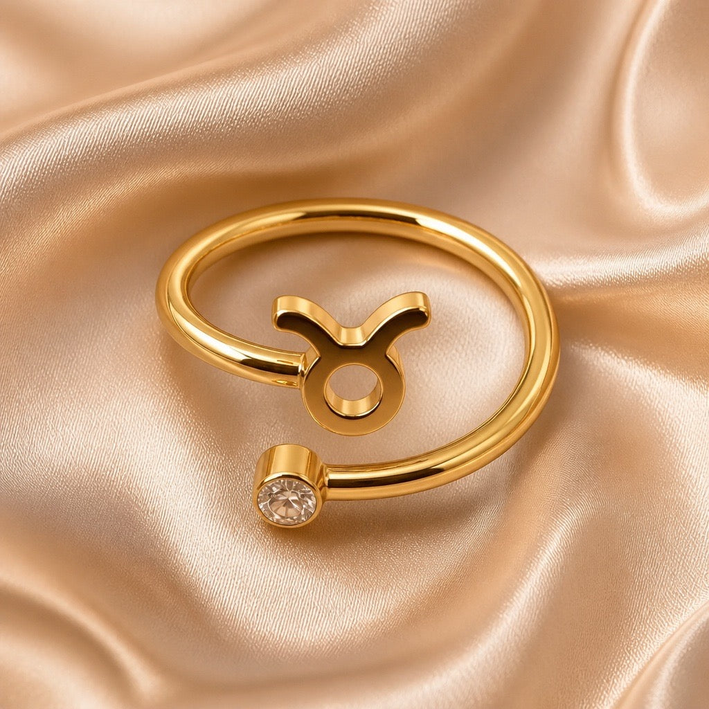 Ring Zodiac With Birthstone