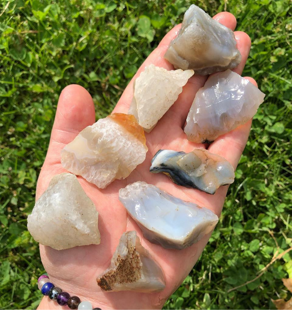 Tumbled Stone Raw Agate