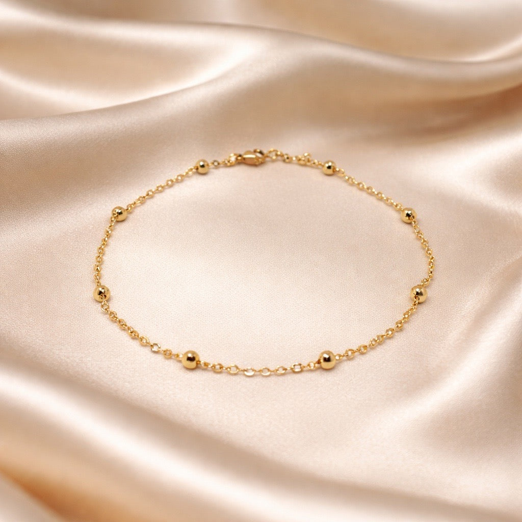 Anklets Beaded Stones Simple