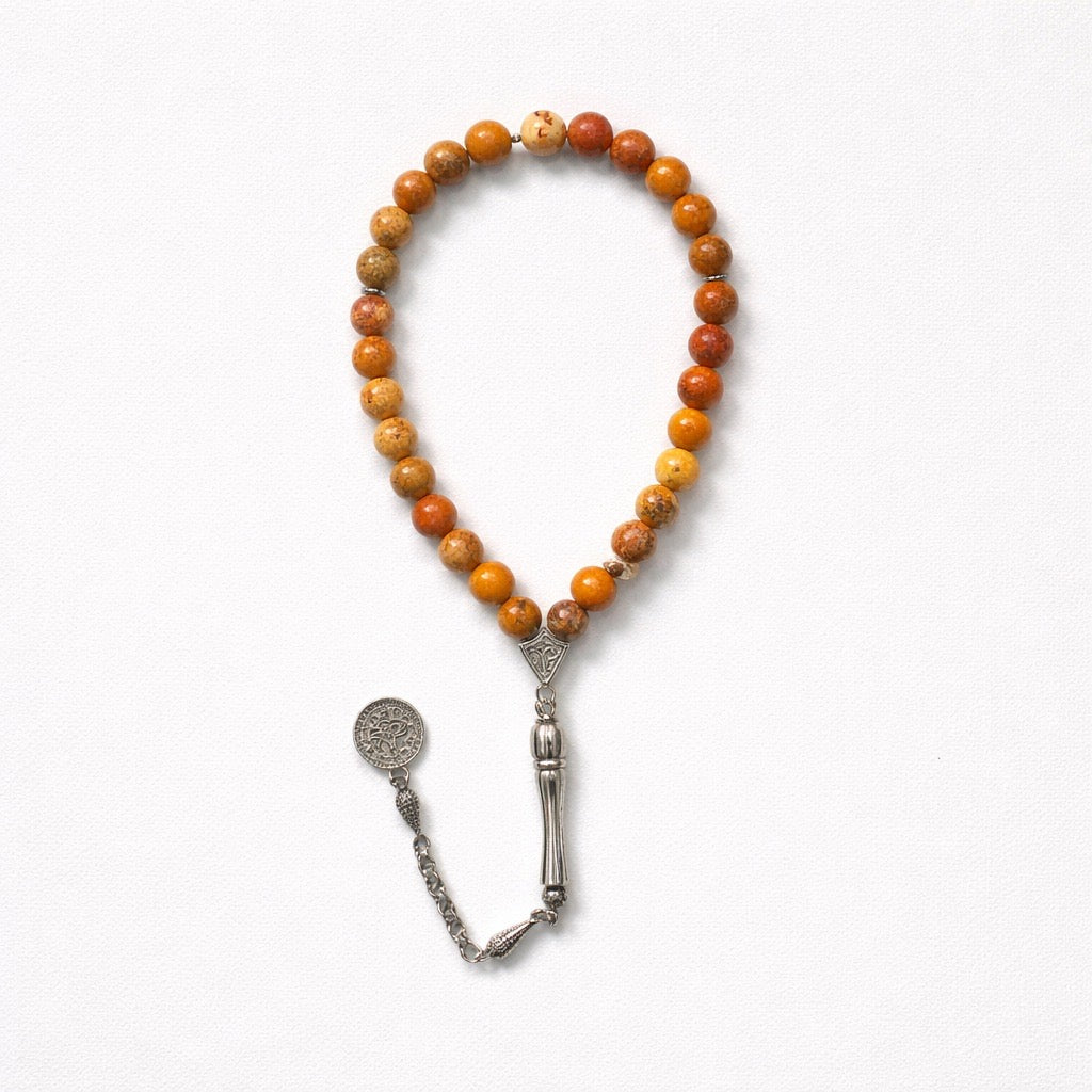 Rosary / Masbaha Natural Stones Sterling Silver