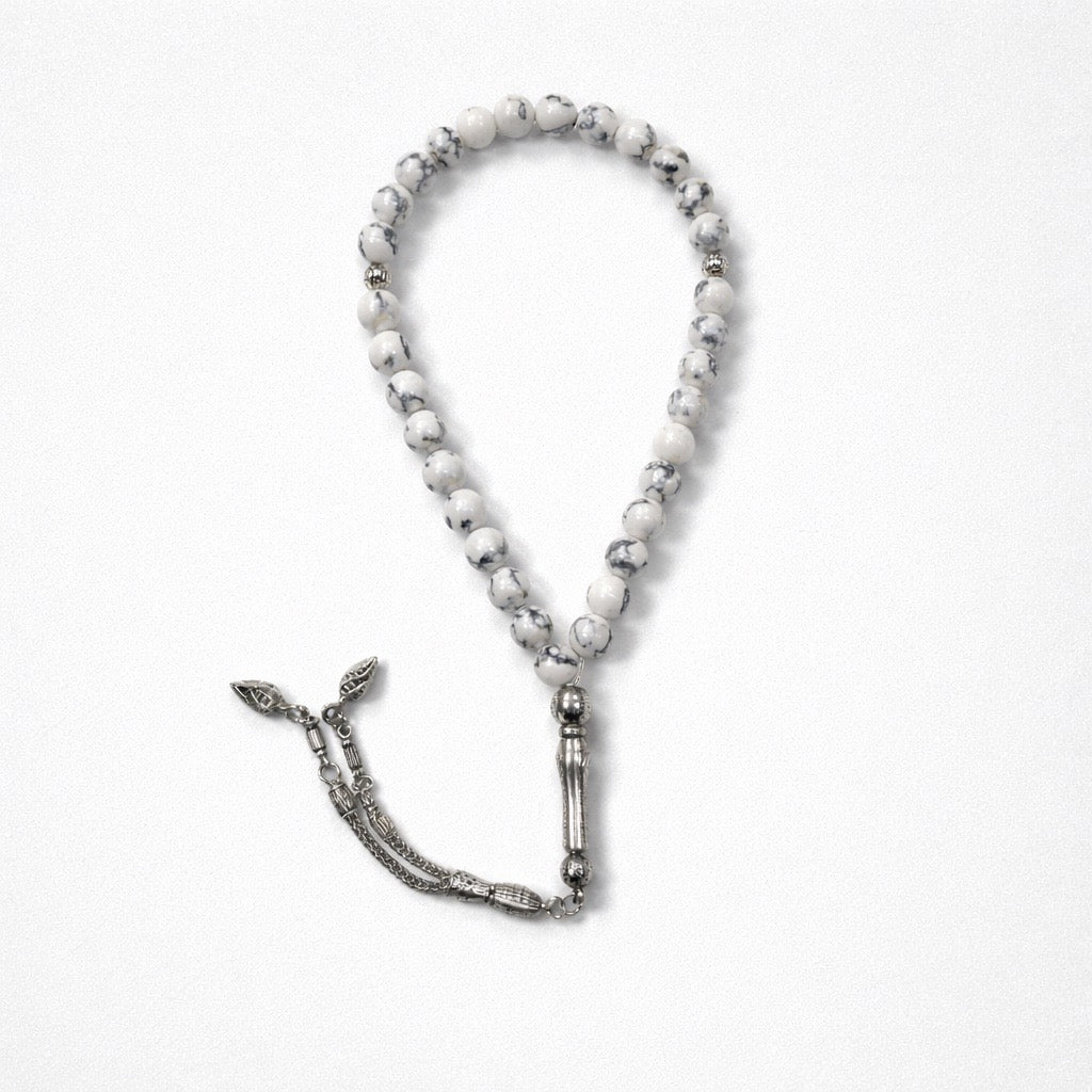 Rosary / Masbaha Natural Stones Sterling Silver
