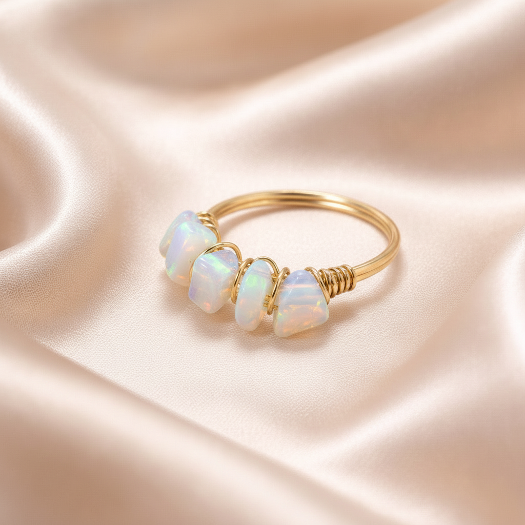 Ring Mini Polish Natural Stones