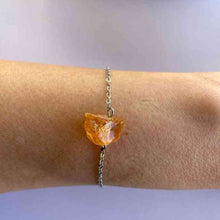 Load image into Gallery viewer, Bracelet Raw Natural Stones (Silver)