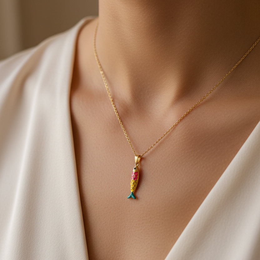 Necklace Simple / Fish Collection