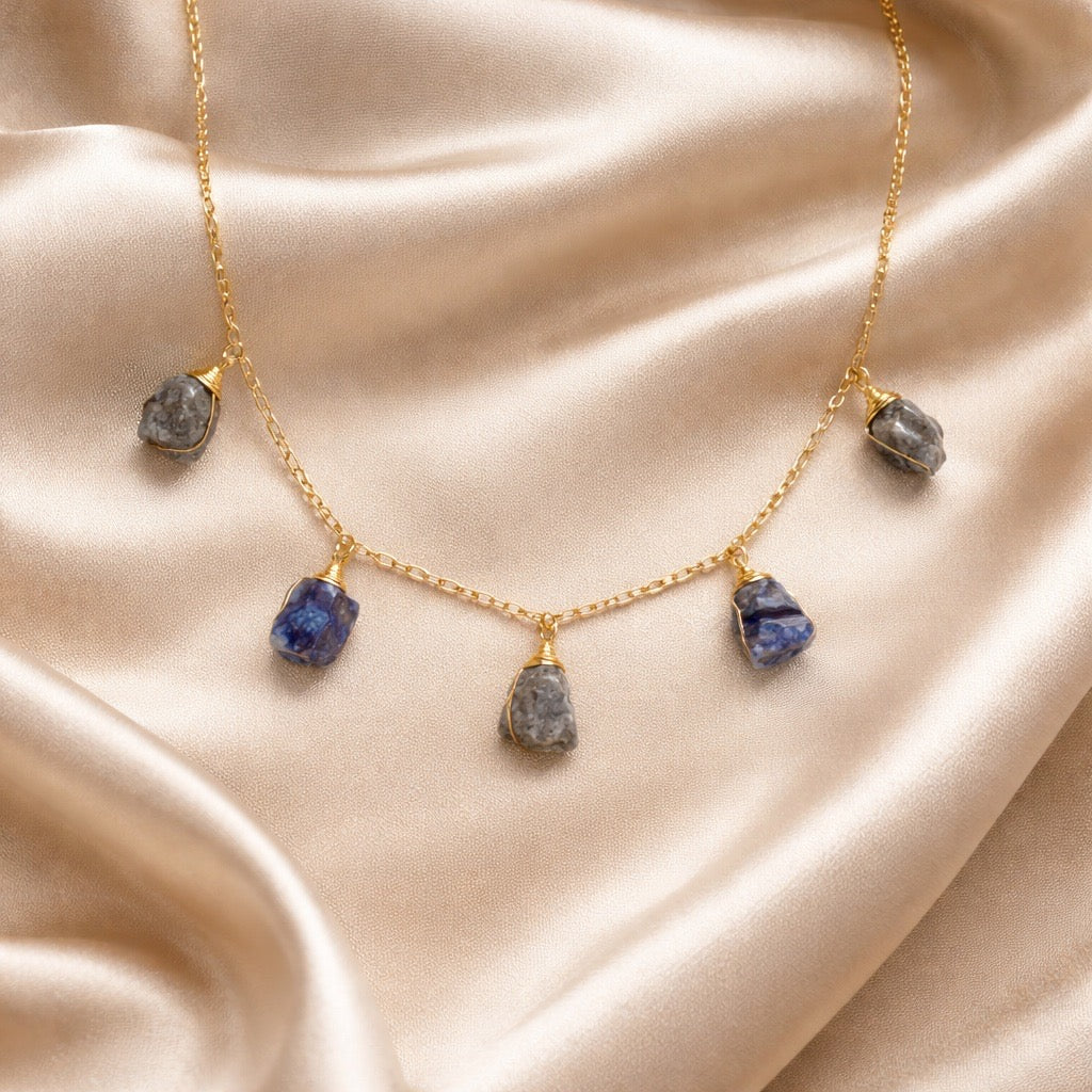 Necklace 5 Stone Raw