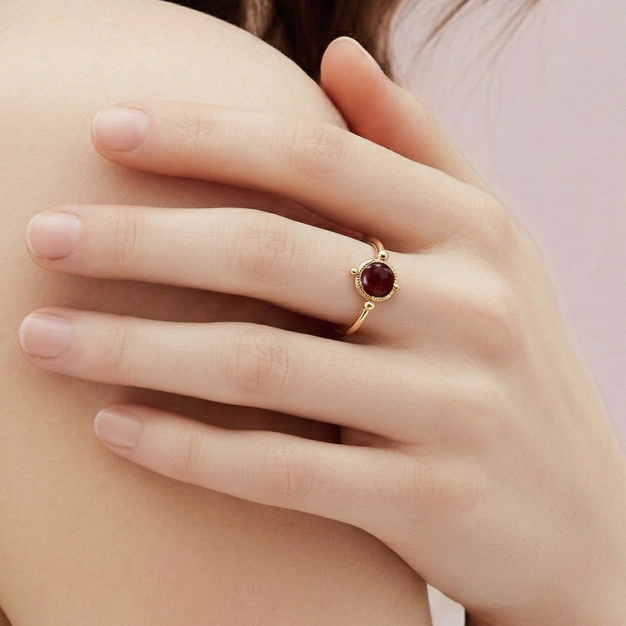 Rings Stainless Steel Hindu Coral