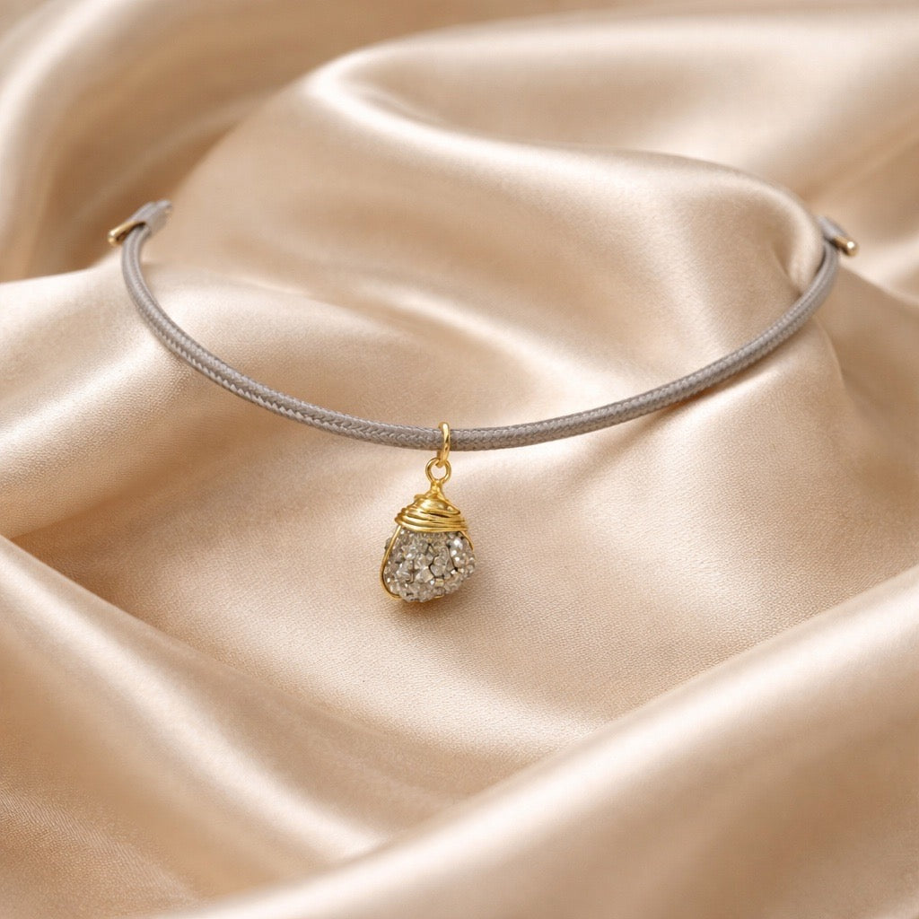 Necklace Magnetic with Semiprecious Raw Stone