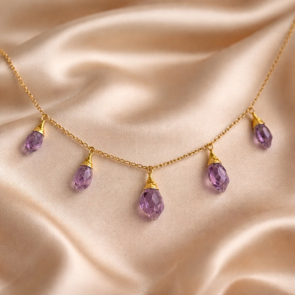 Necklace 5 Stone Raw