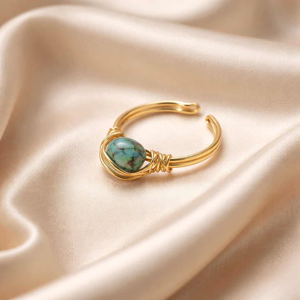 Ring Raw Natural Stones