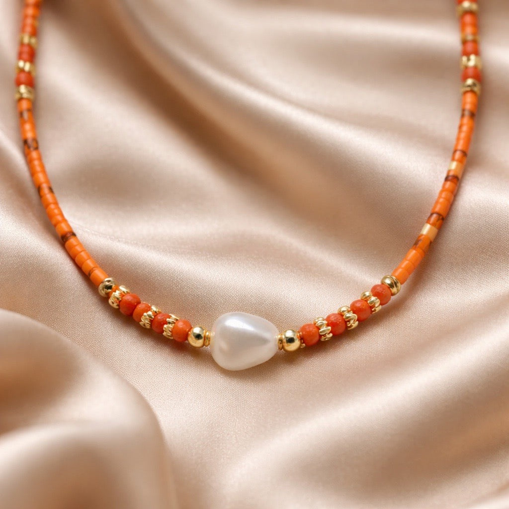 Necklace Choker Beads Bohemian Style