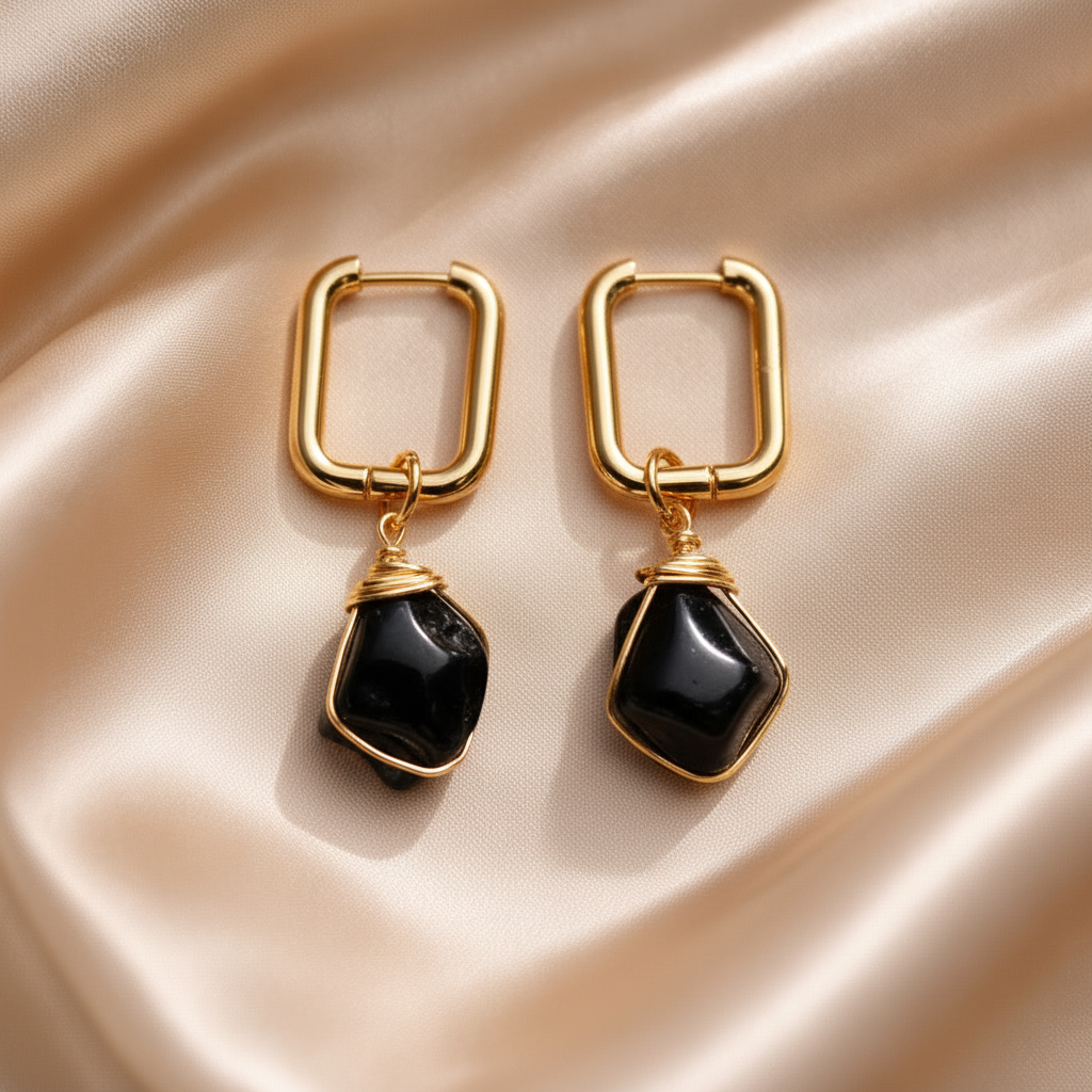 Earrings Square Hoops
