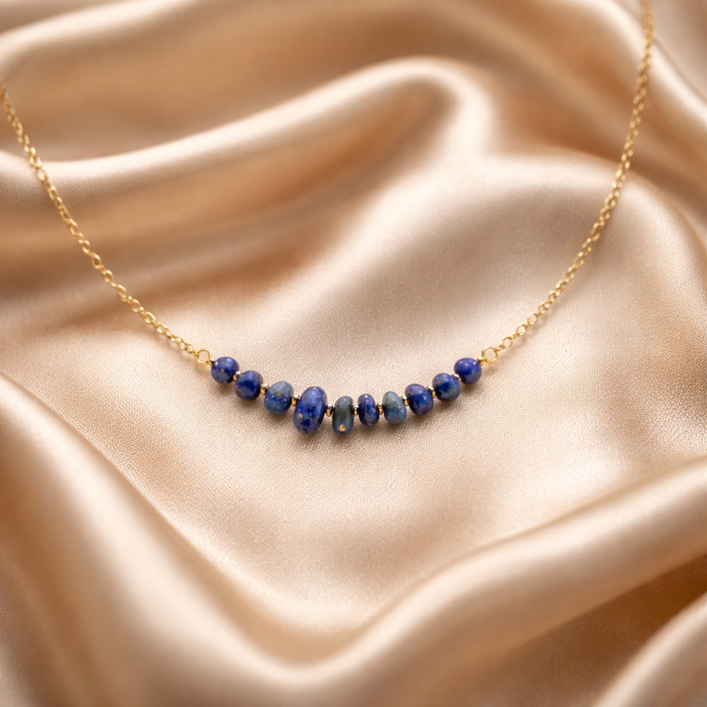 Necklace Chopped Natural Stones