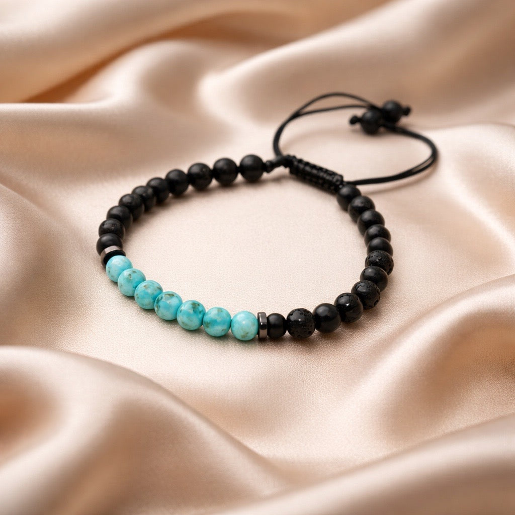 Bracelet Onyx/Lava 6mm Various Stones
