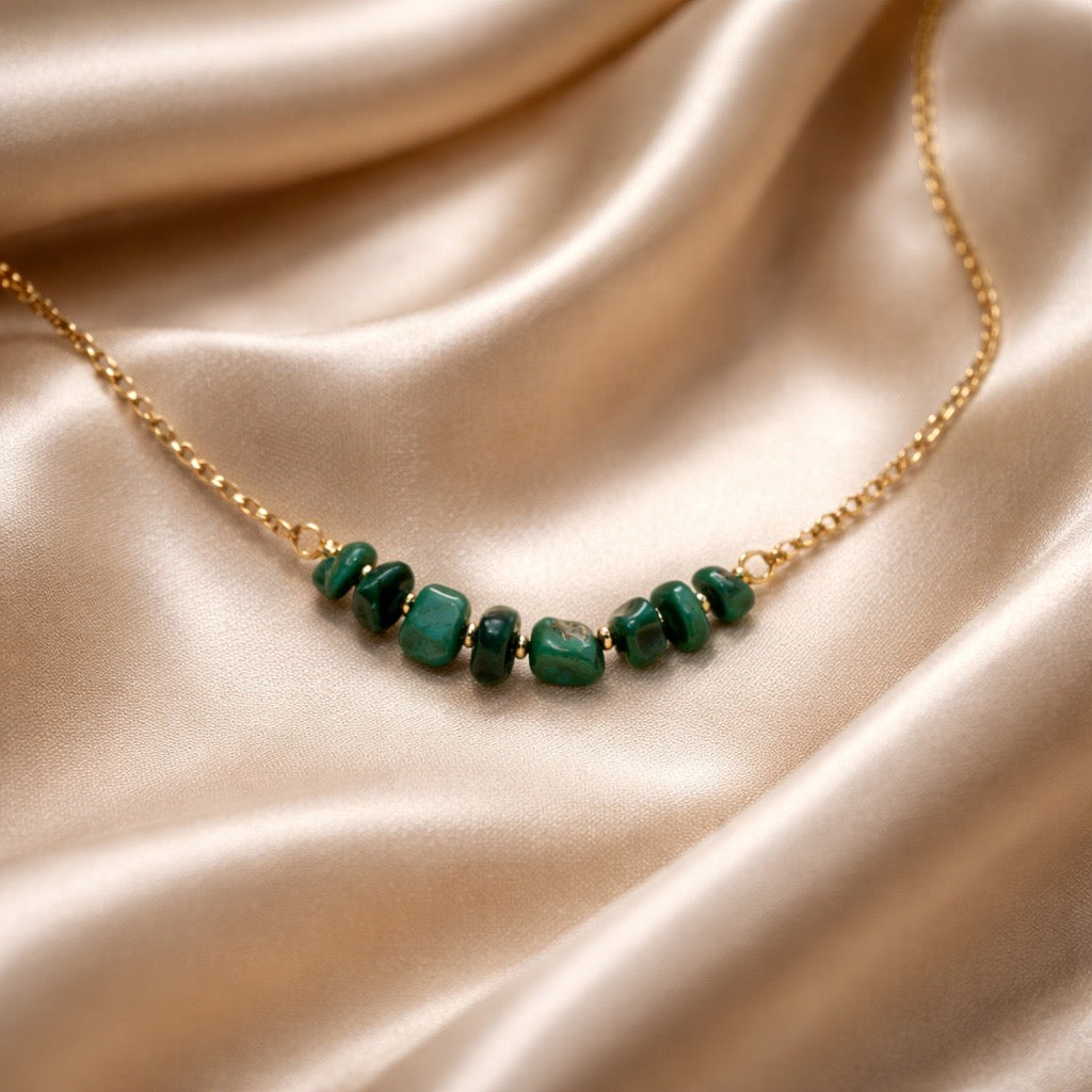 Necklace Chopped Natural Stones