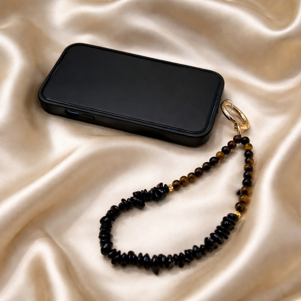Phone Straps with Semi-Precious Stone