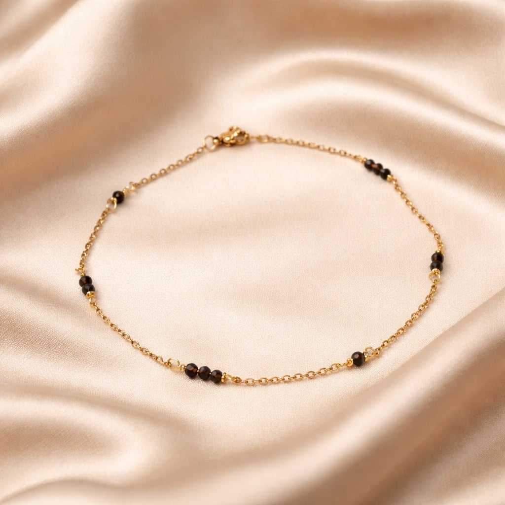 Anklets Beaded Stones Simple