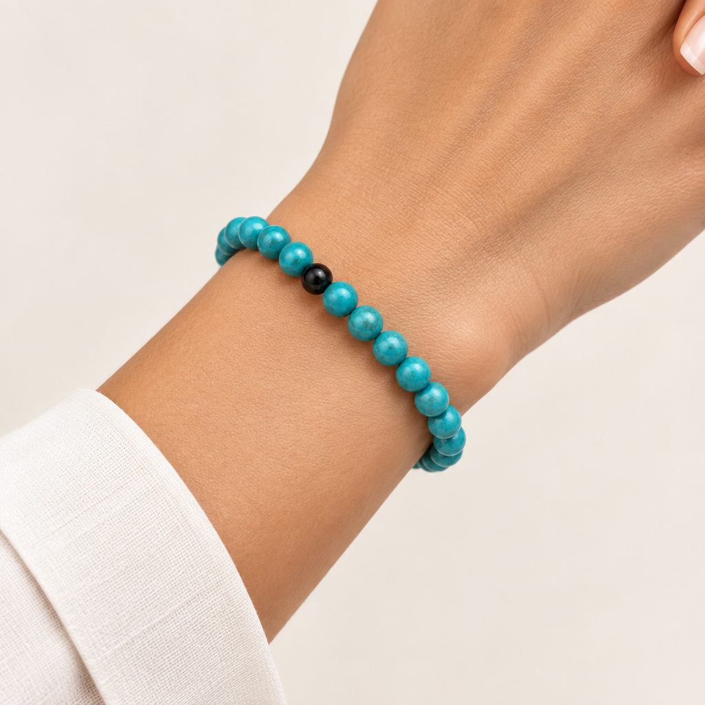 Bracelet Elastic Colorful Beads 6mm