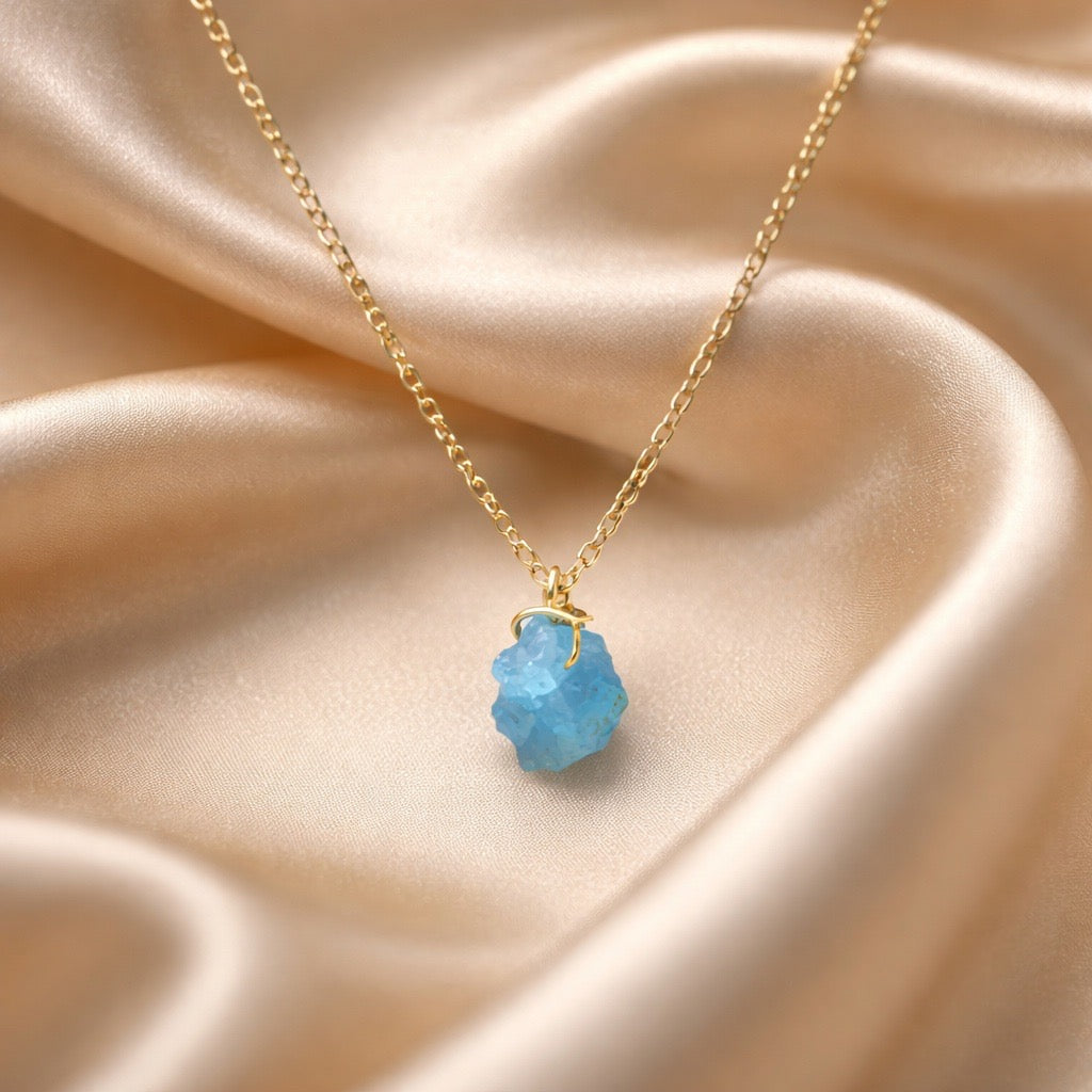 Necklace Cage Natural Stones