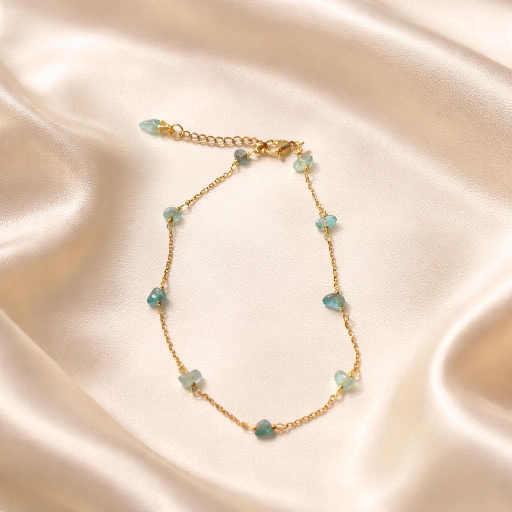 Anklets Beaded Stones with Charm