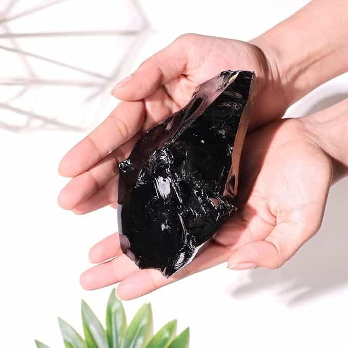 Obsidian Black Stone Raw