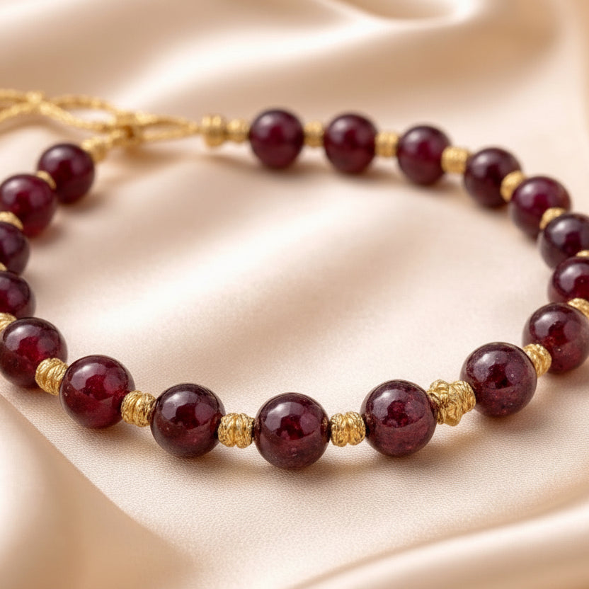 Bracelet Gold Thread Beads