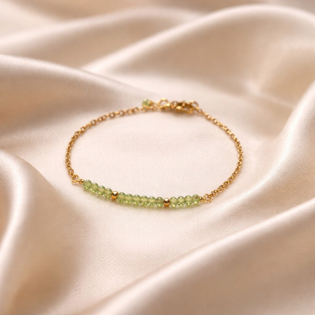 Bracelet Mini Beads in the Middle Natural Stones
