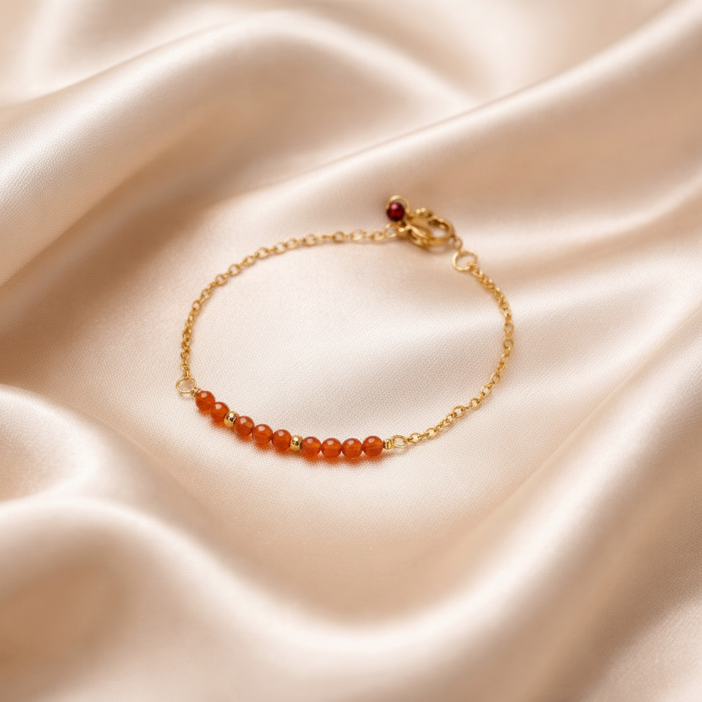 Bracelet Mini Beads in the Middle Natural Stones