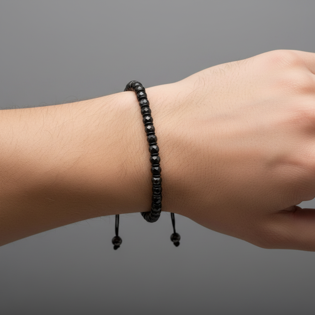 Bracelet Man Hematite Beads 5mm Chambala