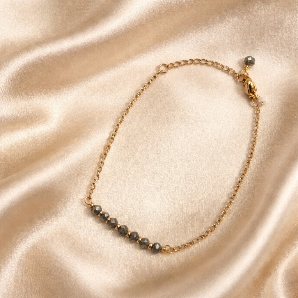 Bracelet Mini Beads in the Middle Natural Stones