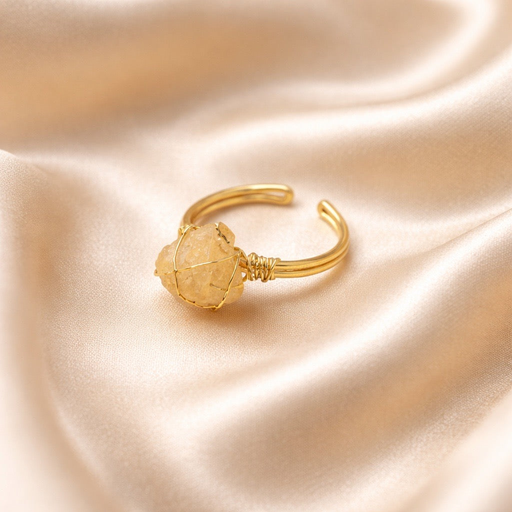 Ring Raw Natural Stones