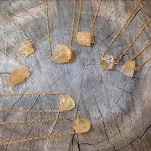 Necklace Raw Natural Stones