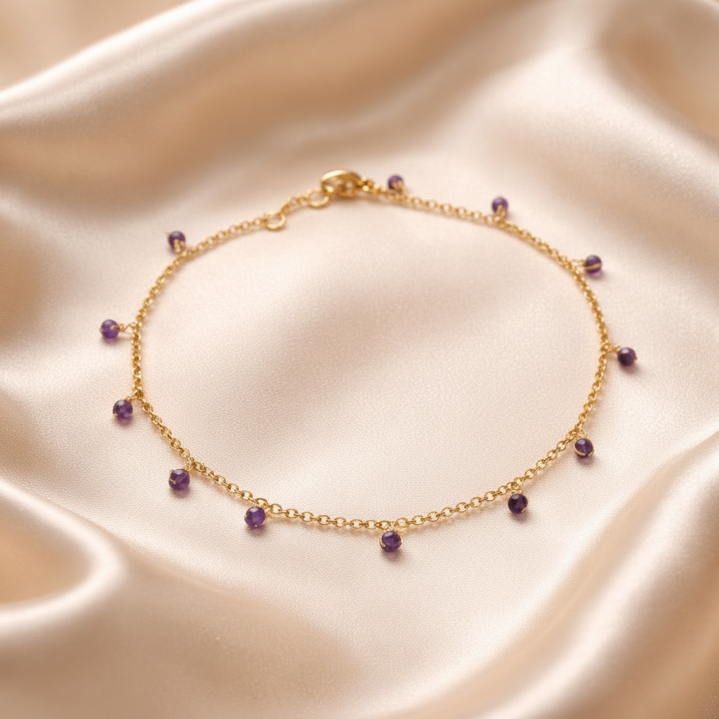 Anklets Beaded Stones