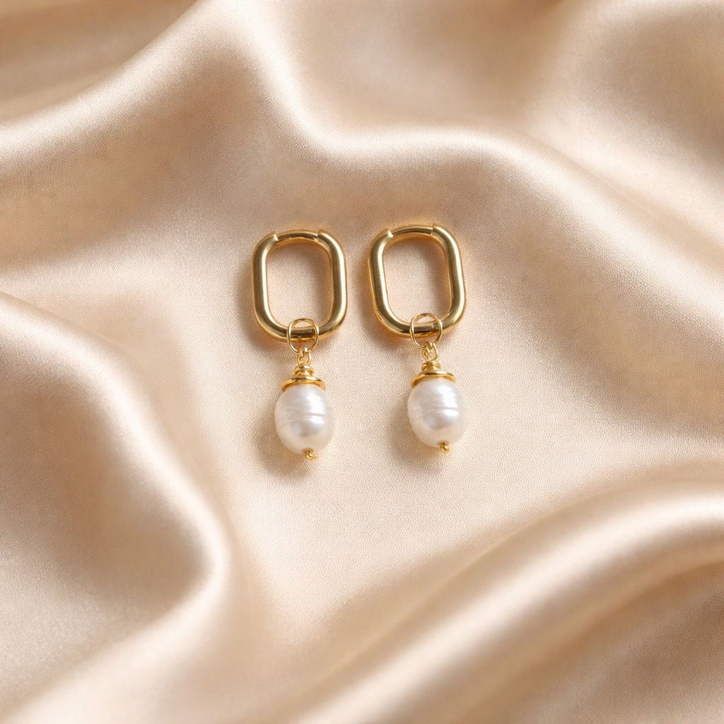 Earrings Square Hoops