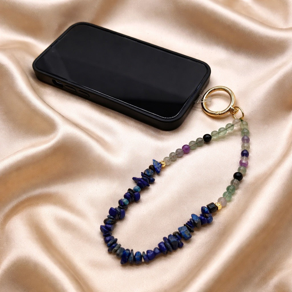 Phone Straps with Semi-Precious Stone